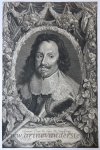 Jacob Louys (1620-1673) and and Pieter Soutman (1580-1657), after Anthony van Dyck (1599-1641) - [Antique portrait print, etching and engraving] Portrait of Tommaso Francesco of Savoy, published ca. 1650.