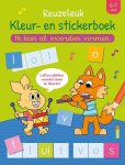  - Reuzeleuk kleur- en stickerboek - Ik kan al woorden vormen (6-7 j.) Letters plakken, woorden lezen en kleuren!