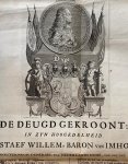  - [VOC, IMHOFF, VAN, POEM 1742] De deugd gekroont: in zyn hoogedelheid Gustaef Willem baron van Imhoff. Plano, 1 pag., gedrukt.