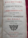 Ostervald, Jean-Rodolphe - Les devoirs des communians.