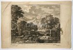 SCHENCK, PIETER (1660-1713), - River landscape with reeds, fountain and ruins