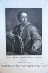 Cunego, Domenico (1727-1803) after Mengs, Anton Raphael (1728-1779) - [Portrait print, engraving] Eques Antonius Raphael Mengs se ipsum pinxit/Schilder Anton Raphael Mengs, 1778..