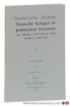 Bartels, Karl. - Deutsche Krieger in polnischen Diensten von Misika I. bis Kasimir dem Großen c. 963-1370 [ reprint of 1922 edition, Berlin ].