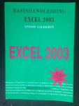 Aalberts, Anton - Basishandleiding Excel 2003