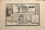 Giovanni Battista Piranesi (1720-1778) - [Antique print, etching, Piranesi] Avanzo della facciata interiore del portico di Ottavia (Remains of the interior façade of the Portico of Octavia), published 1756-1784, 1 p.