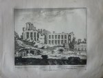 Schenck, Petrus [Pieter Schenk] - Overgeblevene muiren van het Keiserlyk Paleis en den Groote Renbaan 36. Originele kopergravure.