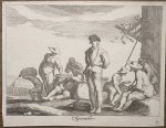 Bloemaert, Frederick - Genre print Calender month September I Print for the month September (from the series of 12 months) made by Frederick Bloemaert after Abraham Bloemaert, 1 p.