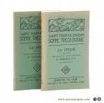Thomas d'Aquin, Saint /  R. Bernard. - Saint Thomas d'Aquin Somme théologique : Le Péché. [ 2 volumes ] Tome Premier. 1a-2ae, Questions 71-78. & 79-89 - Deuxième Édition.