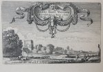 Jan van de Velde II (1593-1641); Claes Jansz. Visscher (II) (1586-1652); Pieter Schenck II (1660-1713) - [Antique etching, ets, landscape print] J. v.d. Velde II, Title page of part 3 of the set of Landscapes.