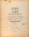 Krebs, Karl August: - An Adelheid "Liebend gedenk ich dein". Lied für eine Singstimme mit Pianoforte-Begleitung. Op. 51. Für Alt od. Bariton