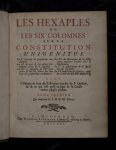 Laurent François Boursier - Les Hexaples Ou Les Six Colomnes Sur La Constitution Unigenitus : La I. contient les propositions condamne´es, La II. le texte de ces me^mes propositions tire´es du P. Quesnel ... : Avec L'Histoire du livre des Re´flexions morales du P. Quesne...