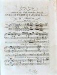 Rossini, G.: - Prima fra voi. Terzetto cantato da Sigri. Galli, Zuchelli e Donzelli nell`opéra La pietra di Paragone