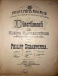 Scharwenka, Philipp: - Divertimento. 10 kleine Klavierstücke. Op. 55: Heft II-III Scharwenka, Philipp: - Divertimento. 10 kleine Klavierstücke. Op. 55: Heft II-III