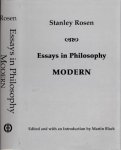 Rosen, Stanley - Essays in Philosophy: Modern