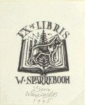 Zwiers, Wim. - Exlibris voor W. Sparreboom.
