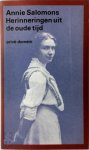 A. Salomons, H.G.M. Prick - Herinneringen uit de oude tijd Aan schrijvers die ik persoonlijk heb gekend