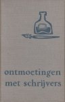 Ritter, die publiceerde als dr. P.H. Ritter jr. (pseud. Rudolf Atele, Utrecht, 16 augustus 1882 - Houten, 13 april 1962), Pierre Henri - Ontmoetingen met schrijvers. Figuren der oude en midden-generatie - P.H. Ritter Jr. / 21e Boekenweek Geschenk ter gelegenheid van de Boekenweek in 1956. - Besproken auteurs: Marsman, Vasalis, Vestdijk Van Deyssel Woestijne, Blaman, Kloos.