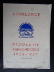 - Paramount Pictures Produktie Aankondiging 1958-1959 - Paramount Pictures Produktie Aankondiging 1958-1959