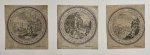 Crispijn de Passe the Elder (1564-1637), after Maarten de Vos (1532-1603), published by Philips Galle (1537-1612) - Antique prints, engraving I Stories of Jonas, published ca. 1580, 3 pp.