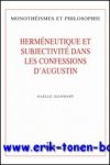 G. Jeanmart; - Hermeneutique et subjectivite dans les Confessions d'Augustin,