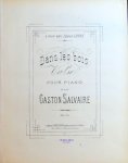 Salvaire, Gaston: - Das le bois. Valse pour piano
