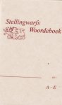 Henk Bloemhoff e.a - Stellingswarfs Woordeboek deel 1,2, 3 en 4
