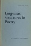Levin, Samuel R. - Linguistic structures in poetry.