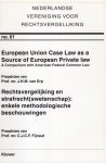 Erp, J.H.M. van & C.J.C.F. Fijnaut. - European Union case law as a source of European private law : a comparison with American federal common law;  / Rechtsvergelijking en strafrecht(swetenschap) : enkele methodologische beschouwingen