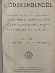 Tollig H.J. - Liederen bundel (Liederen bundel), saamengesteld in opdracht van het bestuur van den Nederlandschen bond van jongelingsvereenigingen of gereformeerden grondslag