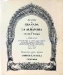 Por los Sres. Bichebois, Chapuy, Danjoy, Hubert, Monthelier, Sabatier, Tirpenne, Villemin, Villeneuve. Figuras de Bayot. - Recuerdos de Granada y de La Alhambra. Lithografias. Ejecutadas segun sus cuadros, planos y dibujos hechos sobre el terreno en 1832 y 1833.