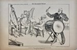 Braakensiek, Johan (1858-1940) - [Original lithograph/lithografie by Johan Braakensiek] Het Europeesch Concert, 9 Februari 1896, 1 pp.