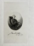 Rennefeld , J.H. naar Koopoman. - Antique portrait print lithography | Portrait of author Jacob van Lennep (1802-1868), 1 p.