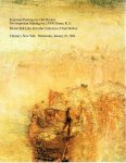 CHRISTIE'S - Important Paintngs by Old Masters. Two important Paintings by J.M.W.Turner, R.A. & Still Life Paintings from the Collection of  Paul Mellon