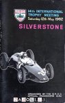  - Raceprogramma: Silverstone 14th Internatinal Trophy Meeting Saturday 12th May 1962
