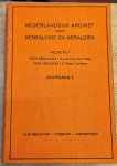 Kruimel, H.L.; Pama, C. (red.) - Nederlands archief voor genealogie en heraldiek - Jaargang 1 en 2
