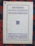  - Catalogus MODERNE SCHILDERIJEN EN AQUARELLEN 26 november 1918