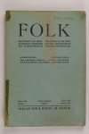 Diversen - Folk.Zeitschrift des internationalen Verbandes für Volksforschung / The journal of the international association for folklore and ethnology (2 foto's)
