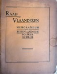 Borms, August - Raad van Vlaanderen   Memorandum over de Buitenlandsche Politiek van België
