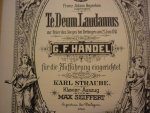 Handel; J.F. - Dettinger Te Deum - Klavierauszug (Te Deum Laudamus; zur Freier des Sieges bei Dettingen am 17 juni 1743)