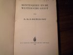Houwens Post, Dr Mr H. - Montesquieu en de Westersche Geest