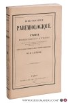 Duplessis, G. [ Gratet-Duplessis, P.-A. ]. - Bibliographie Parémiologique. Études bibliographiques et littéraires sur les ouvrages, fragments d'ouvrages et opuscules spécialement consacrés aux proverbes dans toutes les langues suivies d'un appendice contenant un choix de curiosités par...
