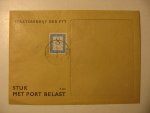  - PTT envelop uit 1955 met afgestempelde portzegel van 8 cent