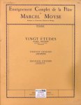 Kreutzer, Rodolphe: - Vingt études d`après Kreutzer adaptées à la flûte (Enseignement complet de la flûte par Marcel Moyse)