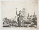 Harrewijn, Jacobus (1660-1727) or Causé, Lamberecht (1670-after 1700) - [Antique print, engraving] Kenau Simons Hasselaer (portrait of), 1709.