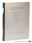 Straub, Johannes (ed.). - Volumen I Concilii actiones VIII - Appendices Graecae - Indices - Acta conciliorum oecumenicorum. Tomus IV Concilium Universale Constantinopolitanum sub Iustiniano habitum. Volumen III Index Generalis Tomorum I-IV.