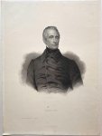 Anonymous after Pelée. - [Original lithographie, 19th century] Portrait print of French poet Alphonse Marie Louis de Prat de Lamartine (1790-1869), anonymous after Pelée.