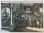Anonymous - [Original etching and engraving/ets en gravure] 'Afbeeldinge, Hoe de Nieuwe Stadthouder, Fredrick Hendrick, Prince van Orangie, aen de G.M. Heren Staten van Hollandt den Eedt doet en ter Rolle gaet sitten'; prince Frederick Henry taking the oa...