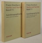 OVERBECK, F. - Autobiographisches. Complete in 2 volumes.