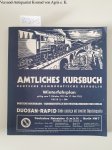 Deutsche Reichsbahn, Kursbuchstelle: - Amtliches Kursbuch deutsche Demokratische Republik Winterfahrplan 1952,