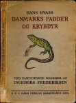 Hvass, Hans - Danmarks Padder og Krybdyr. Met 6 farvetrykte Tavler af Ingeborg Frederiksen samt 110 Fotografier